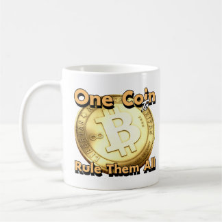 bitcoin One Coin to Rule Them All mug コーヒーマグカップ