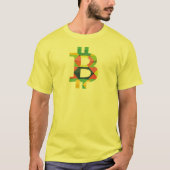 BITCOIN/PATTERN-Men's T-Shirt Tシャツ (正面)