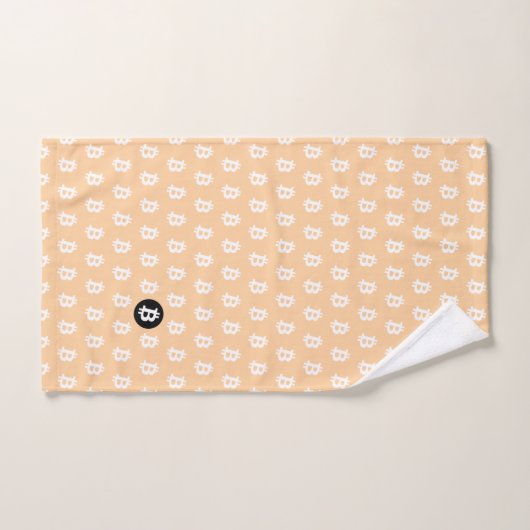 Bitcoin Peach バスタオルセット (ハンドタオル)