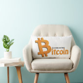 Bitcoin pillow - in crypto we trust ランバークッション (椅子)