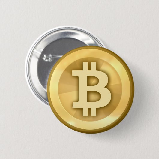 Bitcoin Pin 缶バッジ (正面&裏面)
