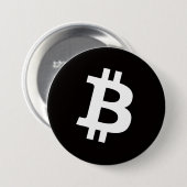 Bitcoin Pin Button (Large) 缶バッジ (正面&裏面)