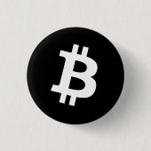 Bitcoin Pin Button (Small) 缶バッジ (正面)