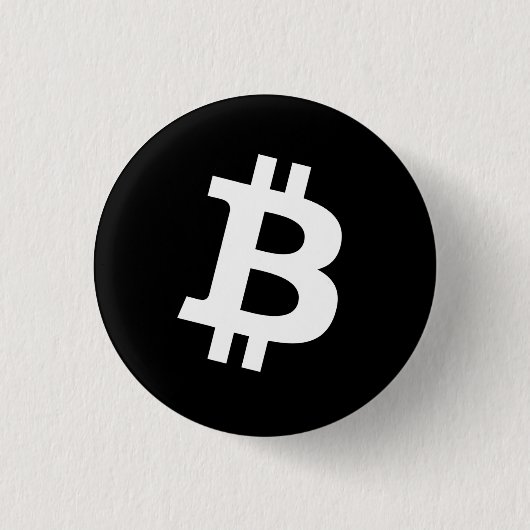 Bitcoin Pin Button (Small) 缶バッジ (正面)