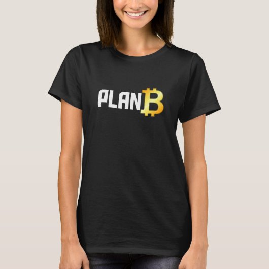Bitcoin Plan B Cryptocurrency Investor BTC Trader Tシャツ (正面)