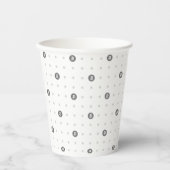 Bitcoin Polka Dot 8oz Paper Cup 紙コップ (正面)