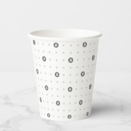 Bitcoin Polka Dot 8oz Paper Cup 紙コップ