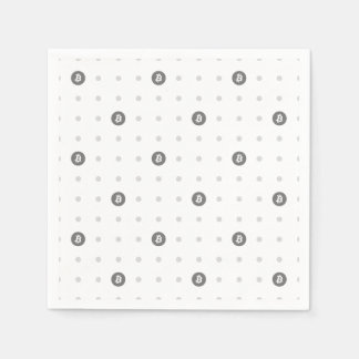 Bitcoin Polka Dot Paper Napkin スタンダードカクテルナプキン