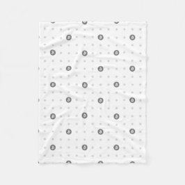 Bitcoin Polka Dots Fleece Blanket フリースブランケット