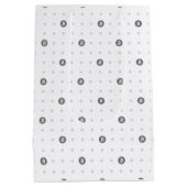 Bitcoin Polka Dots Gift Bag (Medium) ミディアムペーパーバッグ (裏面)