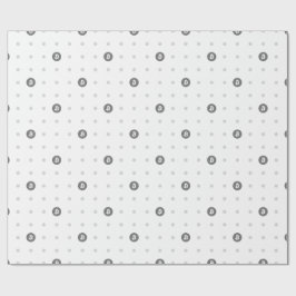 Bitcoin Polka Dots Wrapping Paper ラッピングペーパー