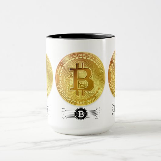 「Bitcoin Powerとスタイルしてsip!」 マグカップ (中央)