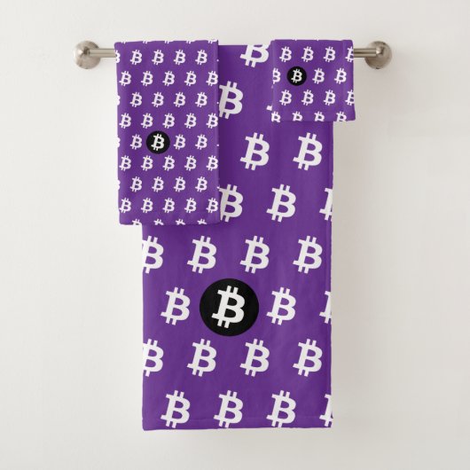Bitcoin Purple バスタオルセット (インサイチュ)