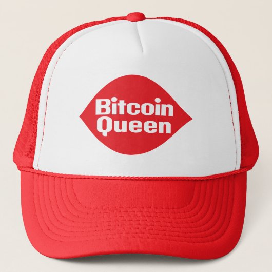 Bitcoin Queen ParodyイメージTシャツ キャップ (正面)