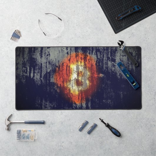 Bitcoin Resilient Art デスクマット (ワークステーション)