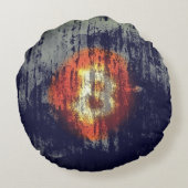 Bitcoin Resilient Art ラウンドクッション (裏面)