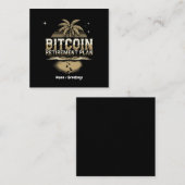 Bitcoin Retirement Planで未来を守る スクエア名刺 (正面/裏面)