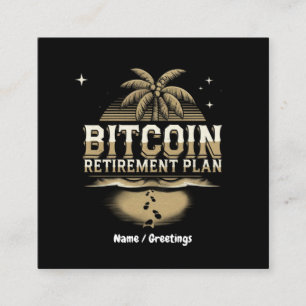 Bitcoin Retirement Planで未来を守る スクエア名刺