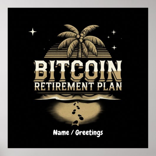 Bitcoin Retirement Planで未来を守る ポスター (正面)