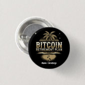 Bitcoin Retirement Planで未来を守る 缶バッジ (正面&裏面)