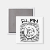 Bitcoin RyptoプсランB BTCロゴ マグネット (正面/裏面)