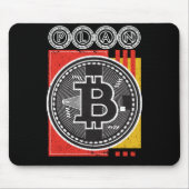 Bitcoin - Ryptocurrency – プсランB マウスパッド (正面)
