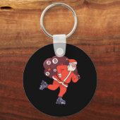 Bitcoin Santa Claus Cryptocurrency Santa Crypto In キーホルダー (正面)