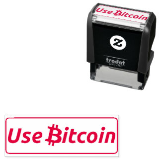 Bitcoin Self Inking Rubber Stampを使用₿ セルフインキングスタンプ