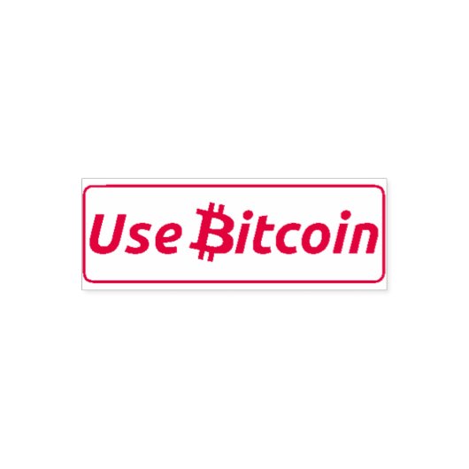 Bitcoin Self Inking Rubber Stampを使用₿ セルフインキングスタンプ (デザイン)