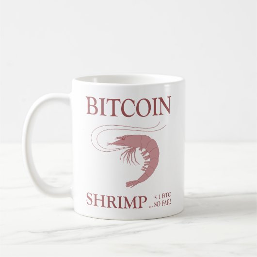 Bitcoin Shrimp コーヒーマグカップ (左)