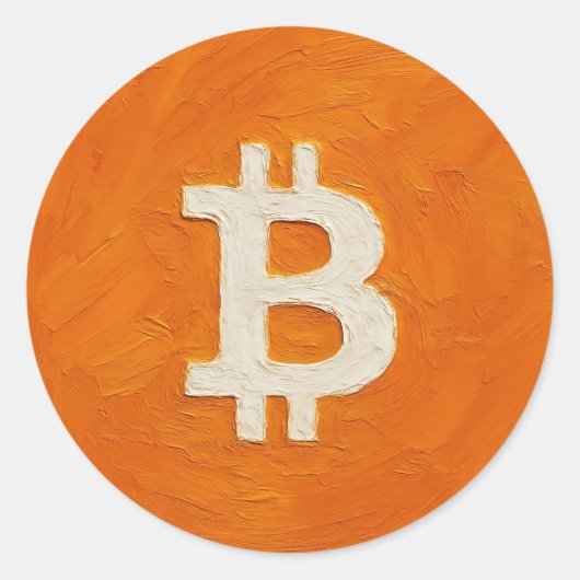 Bitcoin Standard (Oil, Style: 1) ラウンドシール (正面)