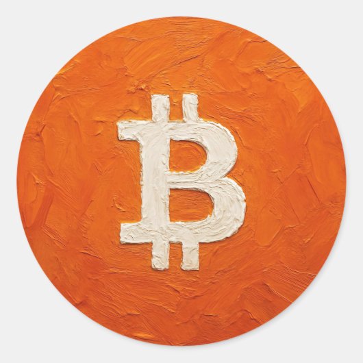 Bitcoin Standard (Oil, Style: 2) ラウンドシール (正面)