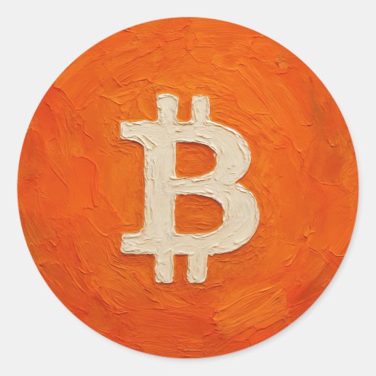 Bitcoin Standard (Oil, Style: 3) ラウンドシール (正面)