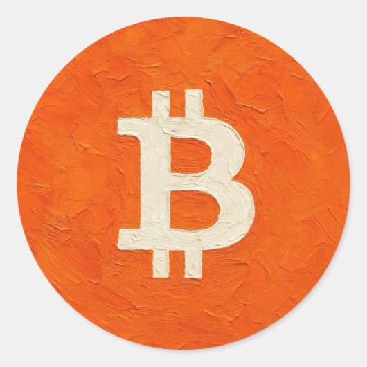 Bitcoin Standard (Oil, Style: 4) ラウンドシール (正面)