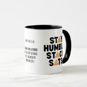 Bitcoin STAY HUMBLE STACK SATS Christian Crypto  マグカップ (正面右)