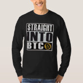Bitcoin  Straight Outta into BTC Blockchain Tシャツ (正面)