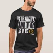 Bitcoin  Straight Outta into BTC Blockchain Tシャツ (正面)