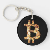 Bitcoin-Symbol キーホルダー (正面)