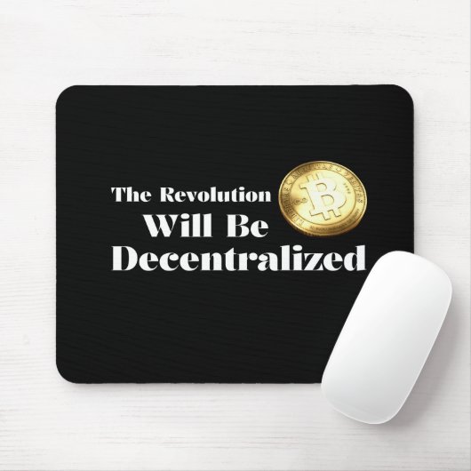 Bitcoin The Revolution Will Be Decentralized Mouse マウスパッド (マウス)