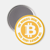 Bitcoin The Worldsローカルバンク マグネット (正面/裏面)