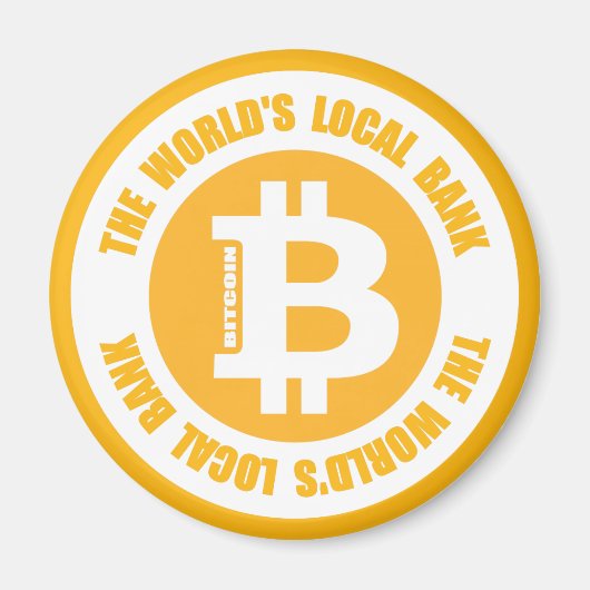 Bitcoin The Worldsローカルバンク マグネット (正面)