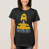 Bitcoin To the Moon & Back Bitcoin Cryptocurrency  Tシャツ (正面)