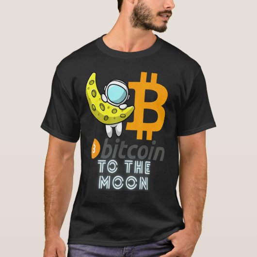Bitcoin  To The Moon Blockchain Cryptocurrency Cry Tシャツ (正面)
