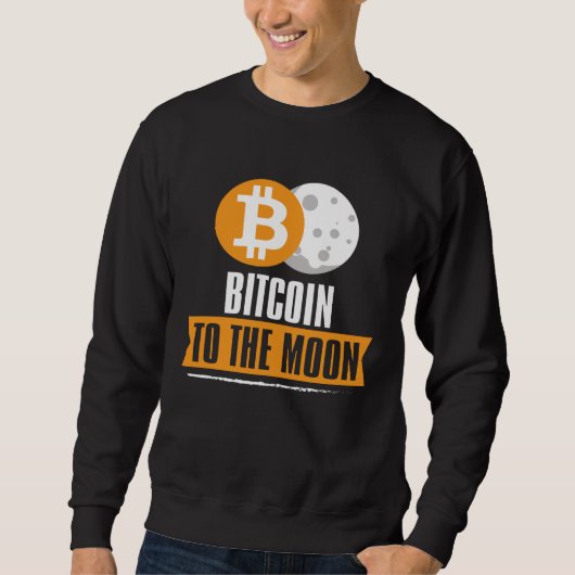 Bitcoin to the Moon BTC スウェットシャツ (正面)