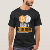 Bitcoin to the Moon  BTC Tシャツ (正面)