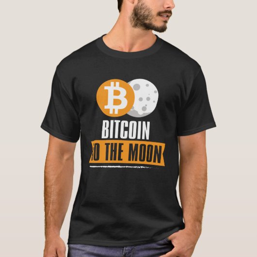 Bitcoin to the Moon BTC Tシャツ (正面)