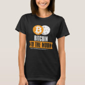 Bitcoin to the Moon  BTC Tシャツ (正面)