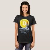 Bitcoin To The Moon Crypto Currency Hodl Tシャツ (正面フル)