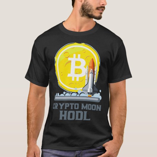 Bitcoin To The Moon Crypto Currency Hodl Tシャツ (正面)