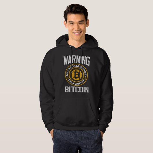 Bitcoin Warning May Spontaneously Bitcoin BTC Cry パーカ (正面フル)